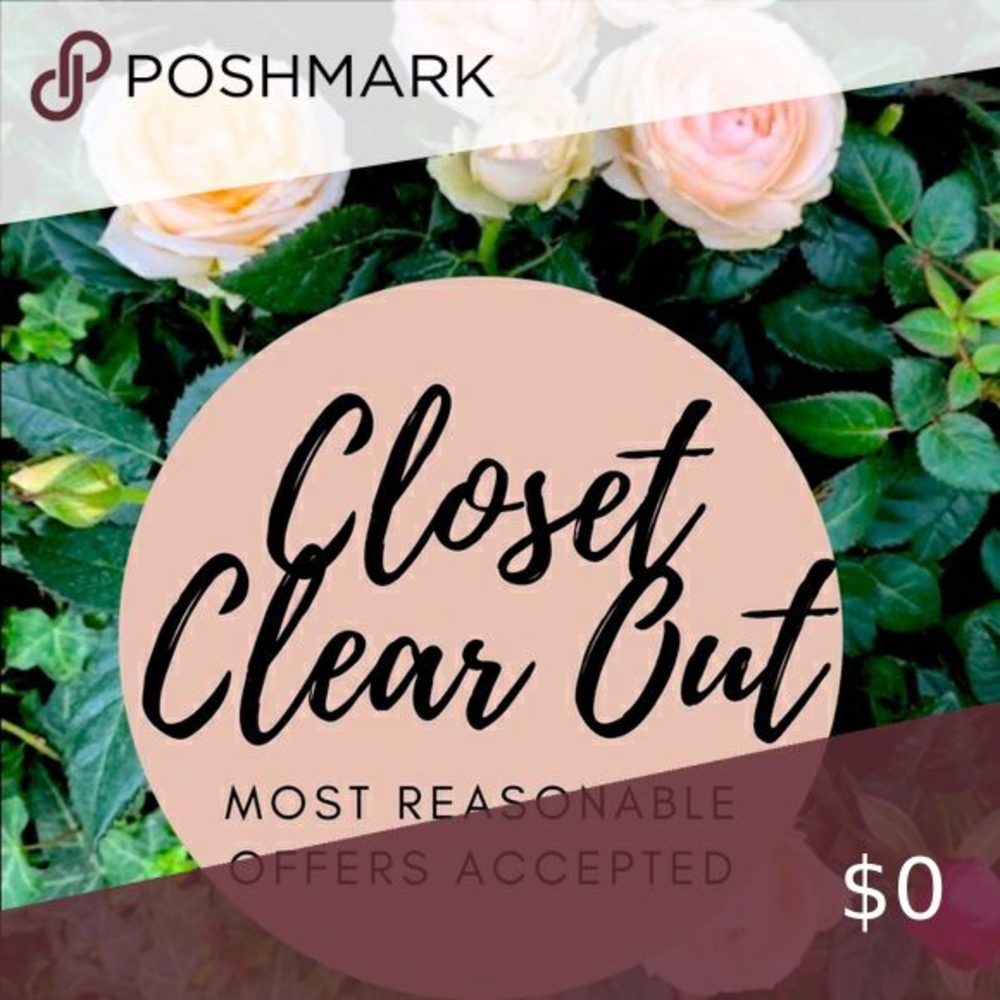 Closet Clear Out Sale Banner - Pink Rose Design